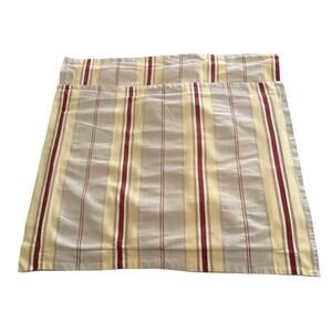 woolrich standard sham 2 pc yellow and beige stripe